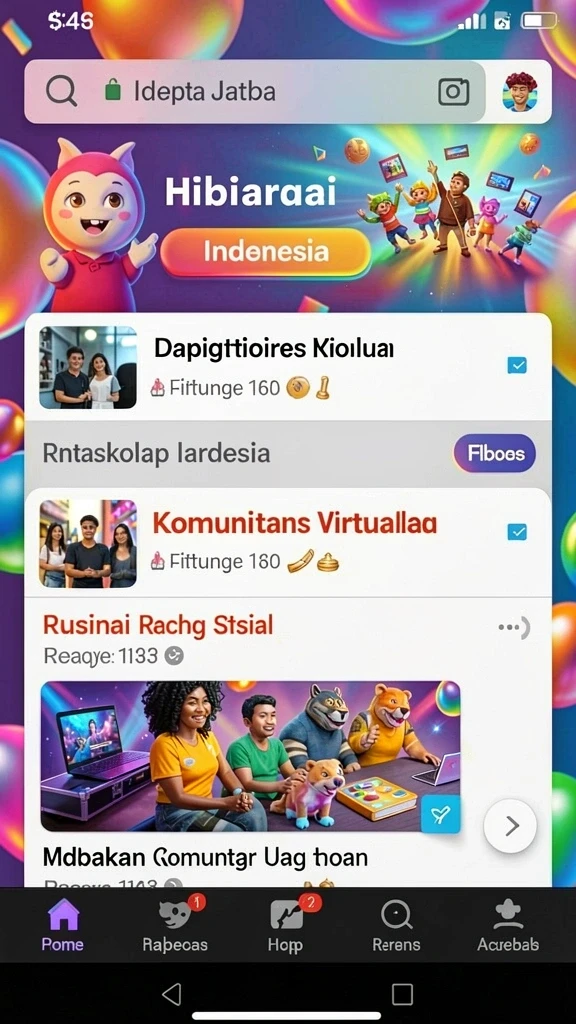 dy01 - Pemandangan dunia game yang mendetail dan menarik.