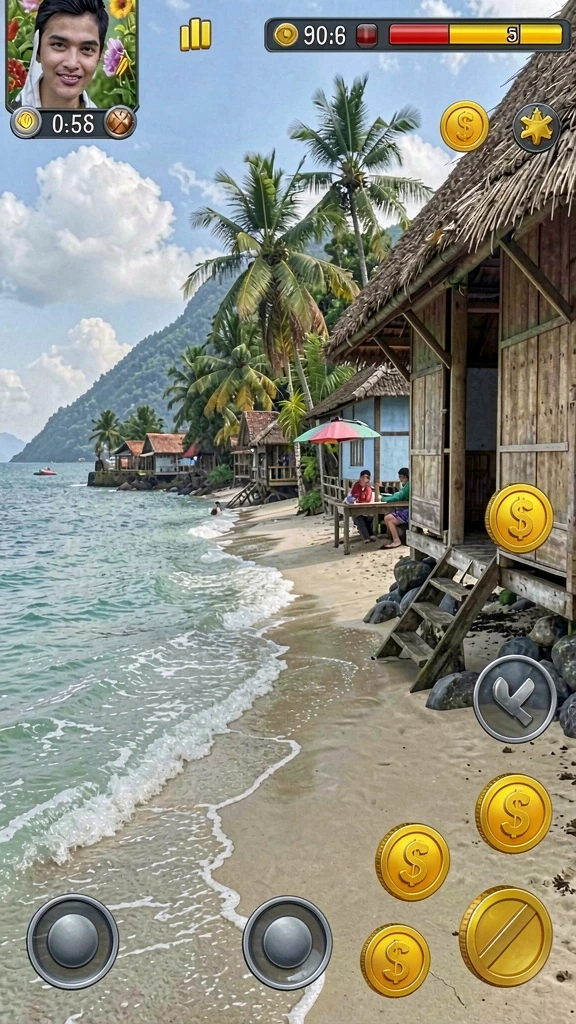 peluang77 - Tampilan antarmuka pengguna yang menarik dan intuitif.